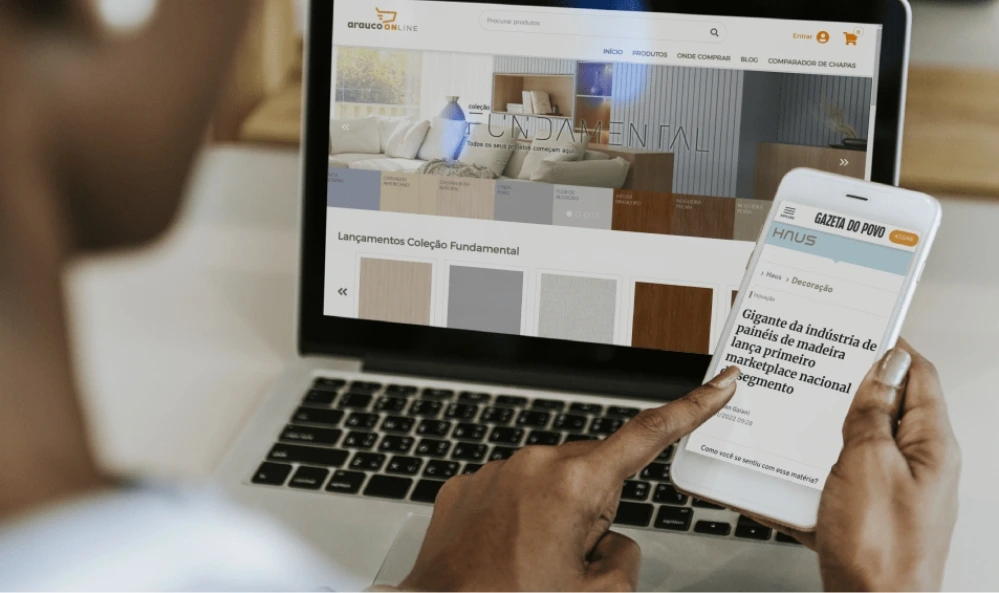 ARAUCO na mídia: nosso marketplace é destaque em grande veículo de mídia paranaense