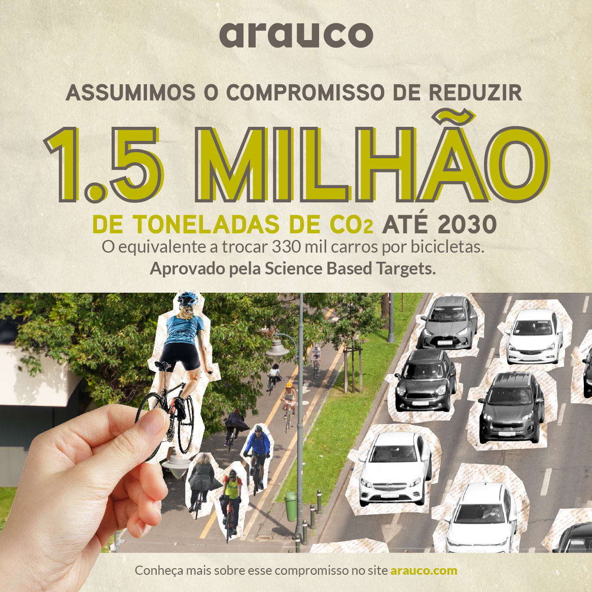 A ARAUCO recebe aprovação da Science Based Targets e assume compromisso de reduzir suas emissões em mais de 1,5 milhão de toneladas até 2030