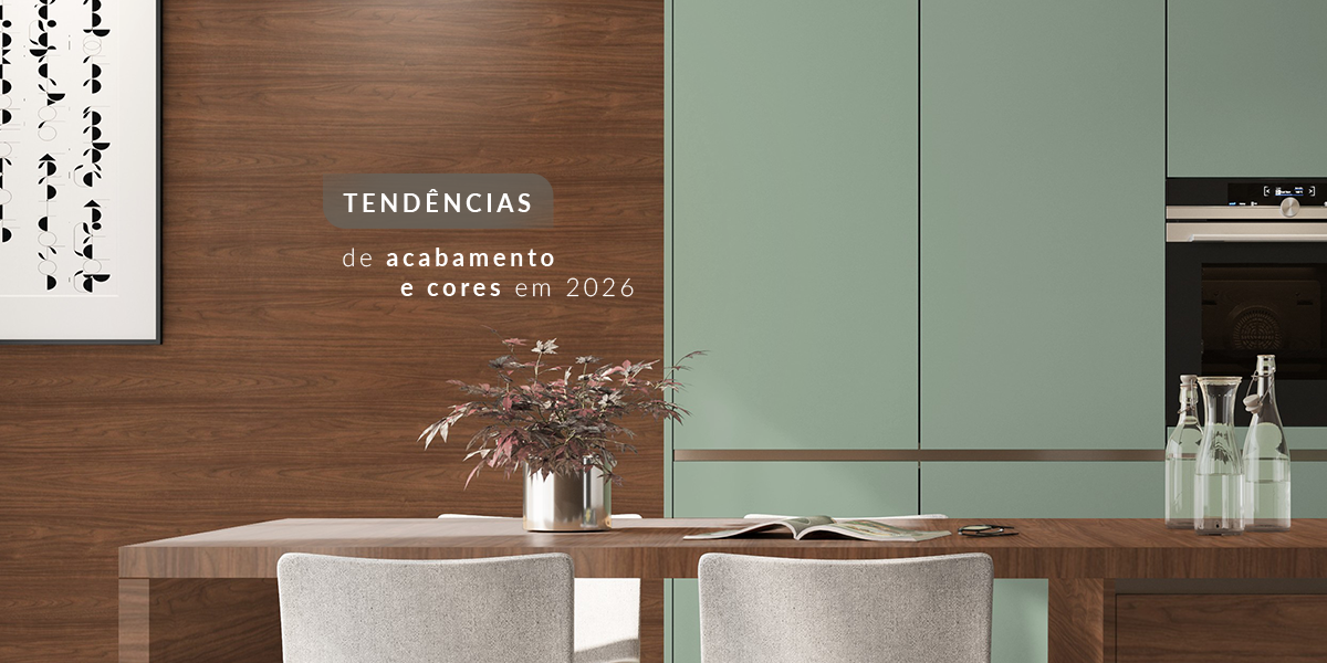 Tendências de acabamento e cores para cozinhas em 2026